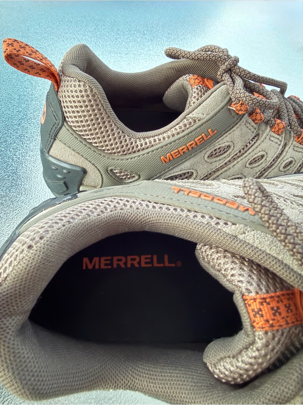 MERRELL Crosslander 2 Hiking Shoes Boulder/Apricot (J500057) ~ Men’s 8.5 - Picture 7 of 11